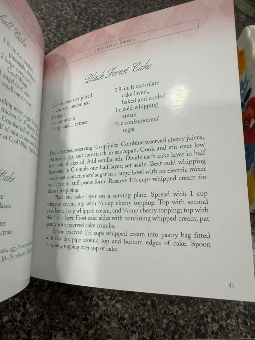 Christmas Sweets Hardcover Recipe Book